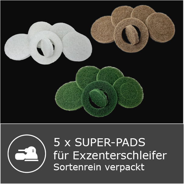 Super pads 5 pcs - for random orbital sanders