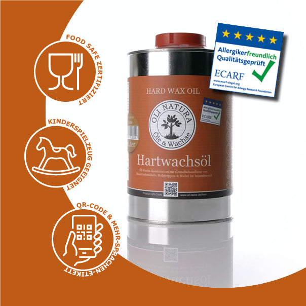 OLI NATURA® Hartwachsöl – 20 ml Sampler