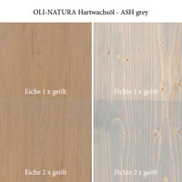 Colour hardwax oil sample box
