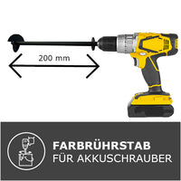 Paint stirrer for cordless drill